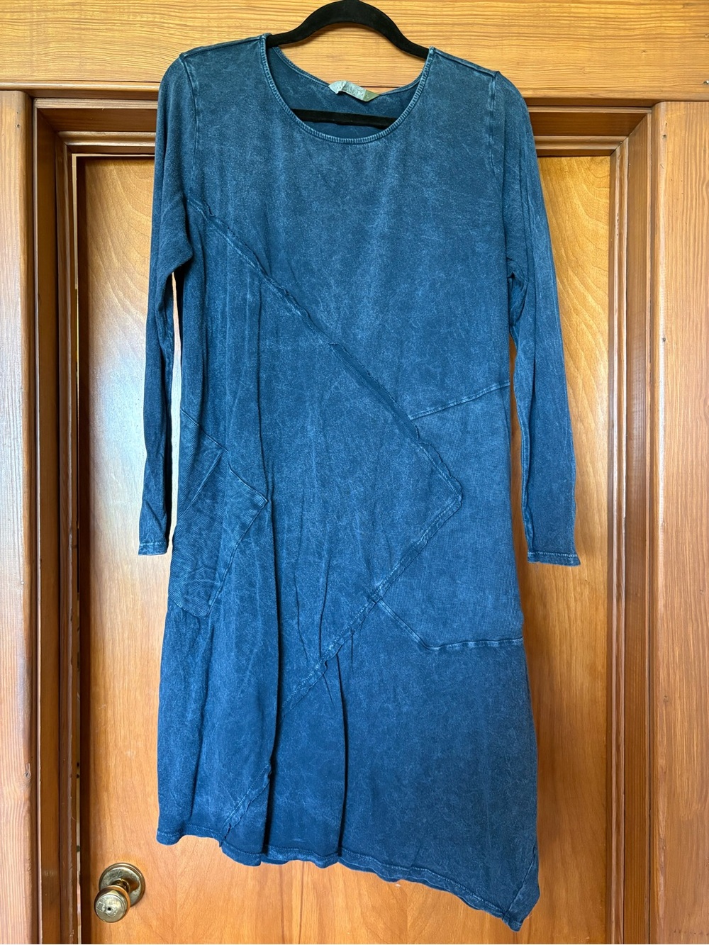 Chalet Washed Indigo Long Sleeve Panel Dress